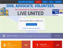 Tablet Screenshot of getconnected.unitedwayseak.org